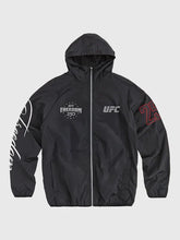 UFC Freedom 250 Hooded Black Windbreaker Jacket