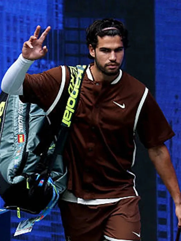 2026-US-Open-Alcaraz-Carlos-Cactus-Short-Sleeve-Brown-Jacket