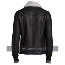 Dobbis Essence Shearling-Trimmed Leather Jacket