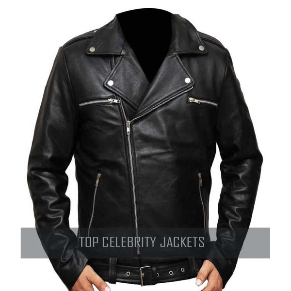 The Walking Dead Negan Leather Black Jacket