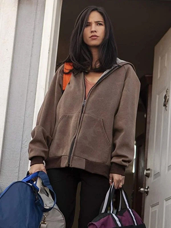 Yellowstone Kelsey Asbille Brown Hooded Jacket