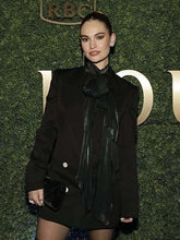 Lily James What?s Love Got to Do with It Black Coat