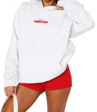 Women Oversized Cherry Pullover Hoodie