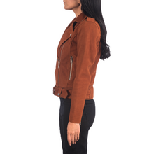 Redish Brown Suede Jacket Women
