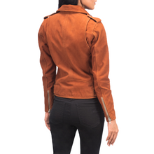 Redish Brown Suede Jacket Women