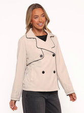 Women's Smart Casual Cream Blazer Jacket