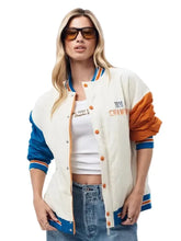 Terez women's New York Knicks multicolor bomber jacket