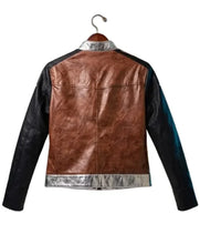 Wonder Woman Costume Leather Jacket | Brown & Black Women's Jacket