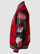 Outkast x UGA x Nike Red  Black  Leather Varsity Jacket