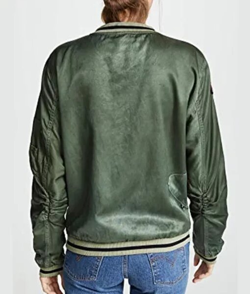 You S02 Love Quinn Green Bomber Jump Jacket