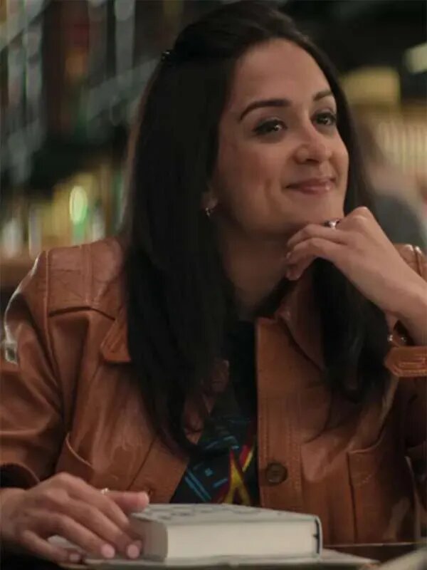 You S04 Amy-Leigh Hickman Brown Leather Jacket