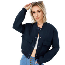 Women's Lightweight Cropped Bomber Jacket