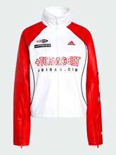adidas Women's Teamgeist Faux Leather Jacket New