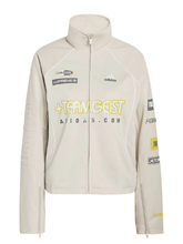 adidas Women s Teamgeist Faux Leather Track Top