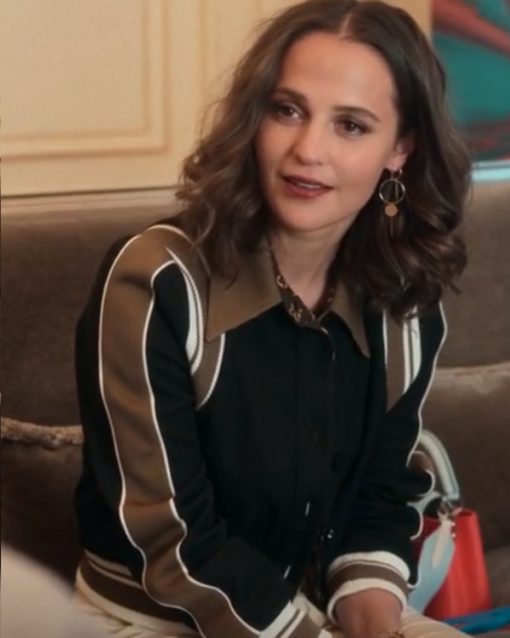 Irma Vep 2022 Alicia Vikander Baseball Jacket