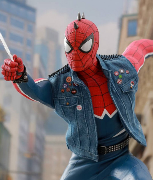 Amazing Spider Man Punk Denim Blue Vest