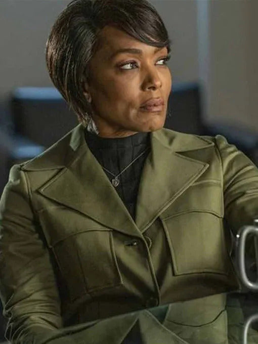 Angela Bassett 911 Green Coat