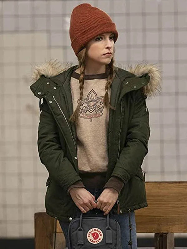 Anna Kendrick Love Life Green Hooded Jacket