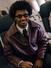 FC Barcelona x AMIRI 2026/27 Burgundy Leather Jacket