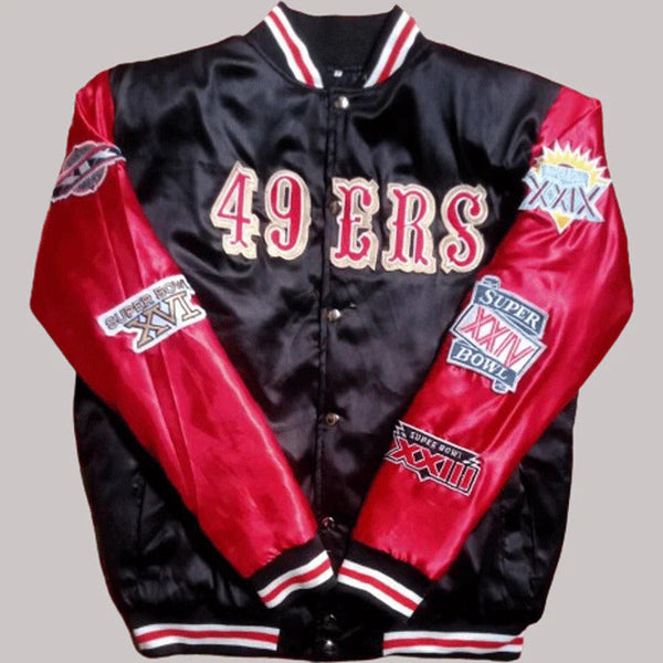 Sf 49ers Champs Patches Jacket