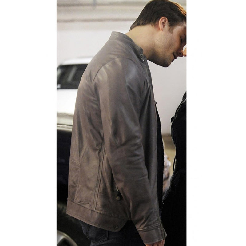 Blake The Good Wife Scott Porter Black Leather Jacket