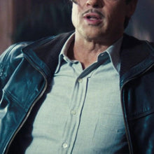 Babylon 2022 Brad Pitt Black Leather Jacket