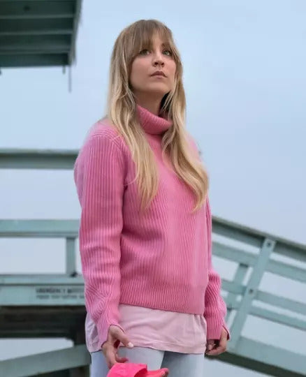 The Flight Attendant Cassie Bowden Pink Sweater