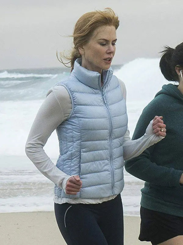 Big Little Lies Celeste Wright Skyblue Puffer Vest