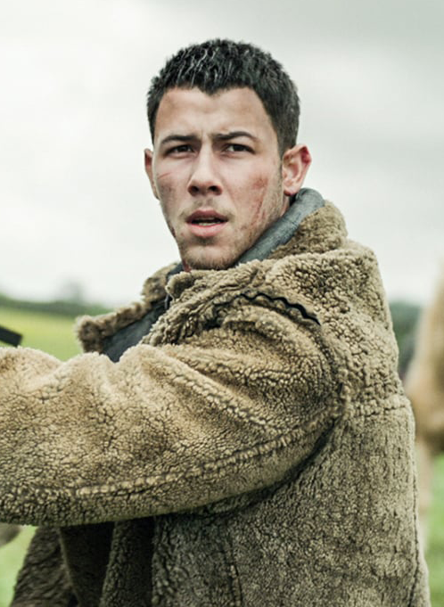 Chaos walking 2021 Nick Jonas Fur Coat