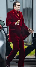 Renfield 2023 Conde Dracula Red Velvet Suit