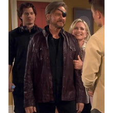 Days of Our Lives Season 2 Stephen Nichols Burgundy Leather Shirt