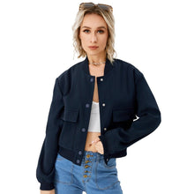 Women's Lightweight Cropped Bomber Jacket