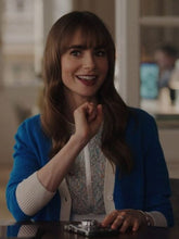 Emily In Paris S03 Emily Cooper Blue Cardigan