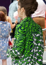 Emily in Paris S03 Emily Cooper Green Printed Coat