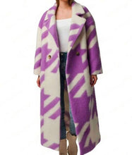 Emily in Paris S03 Emily Purple Wool Trench Coat