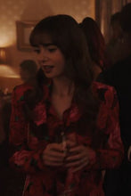 Emily In Paris S03 Emily Cooper Red Rose Blazer