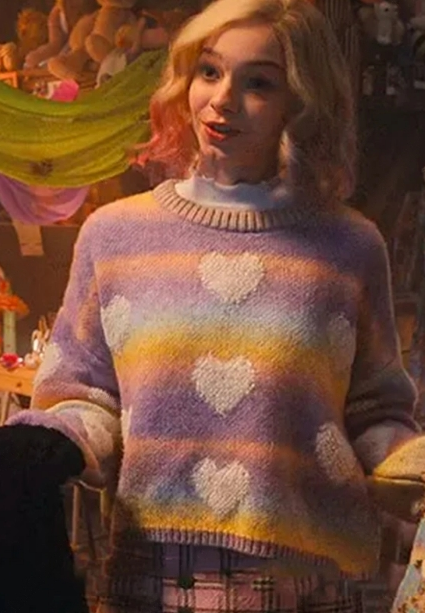 Wednesday 2022 Enid Sinclair Heart Sweater