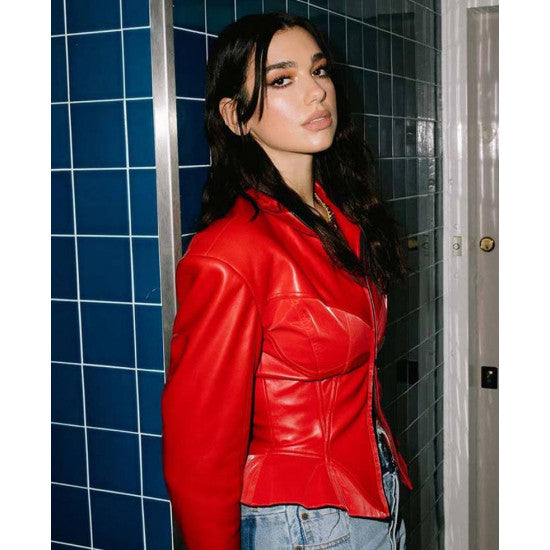 Fever Dua Lipa Red Jacket