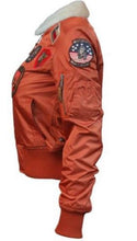 Top Gun B-15 Womens Flight Jacket With Patches