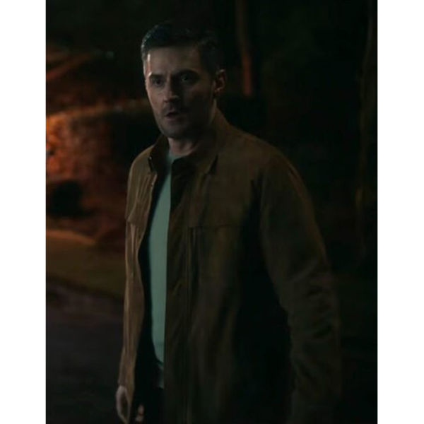 Fool Me Once Brown Suede Jacket,Richard Armitage Brown Suede Jacket