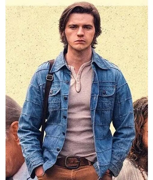 Jesus Revolution Joel Courtney Denim Jacket