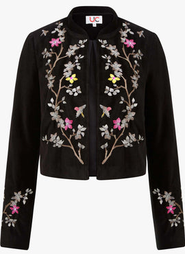 Women's Hand Embroidered Velvet Jacket