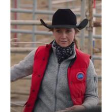 Amber Marshall Heartland Quilted Down Red Vest