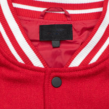 Homme Vancouver Logo Red/White Varsity Jacket