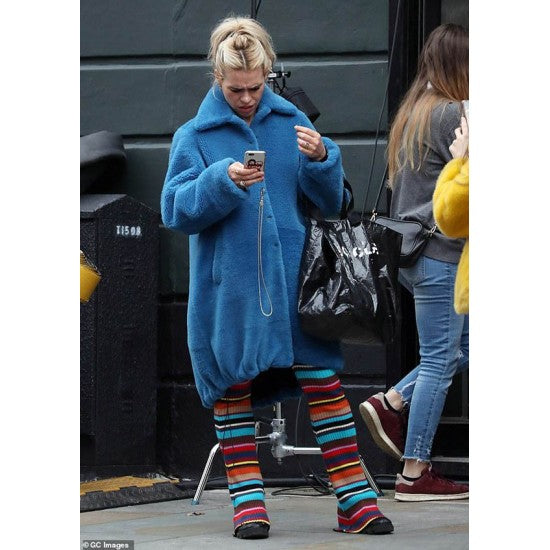 I Hate Suzie Billie Piper Blue Wool Coat