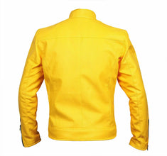 Yellow jacket on a white background