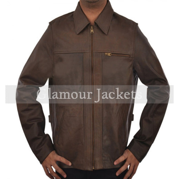 Inception Cobb Arthur Leonardo Vintage Brown Men Jacket