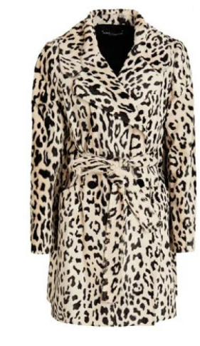 Inventing Anna Julia Garner Leopard Print Coat