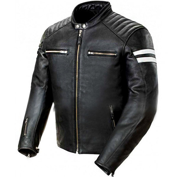 Mens Classic Biker Jacket