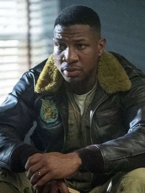 Devotion 2022 Jonathan Majors Leather Jacket